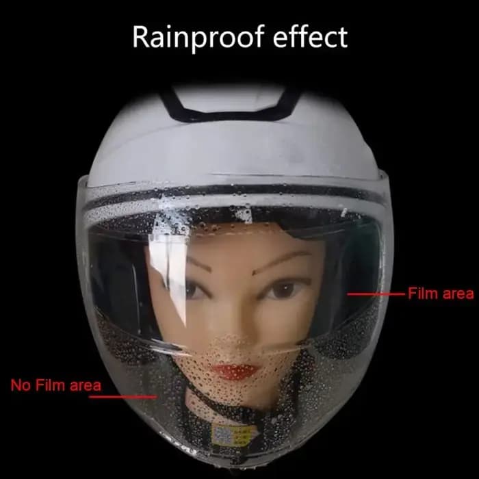 Film de Patch Anti-buée universel pour casque de Moto, Film de lentille Anti-pluie pour visière de M