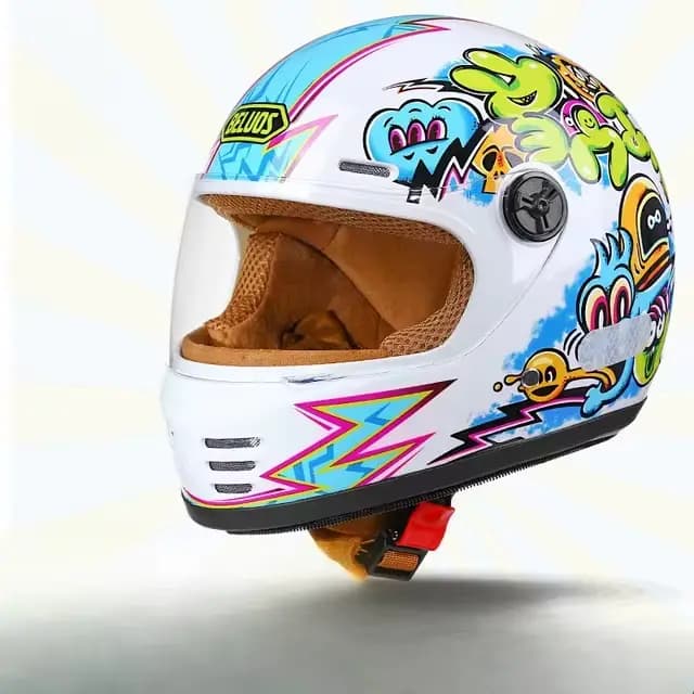 Kdis Spider casque de Moto intégral longue visière course casque tout-terrain enfants Cascos Para Mo