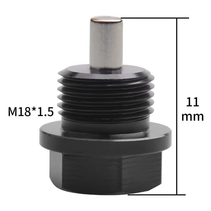 Boulon de vidange d'huile magnétique en aluminium, écrou de vidange de puisard, M8, M10, M12, M14, M