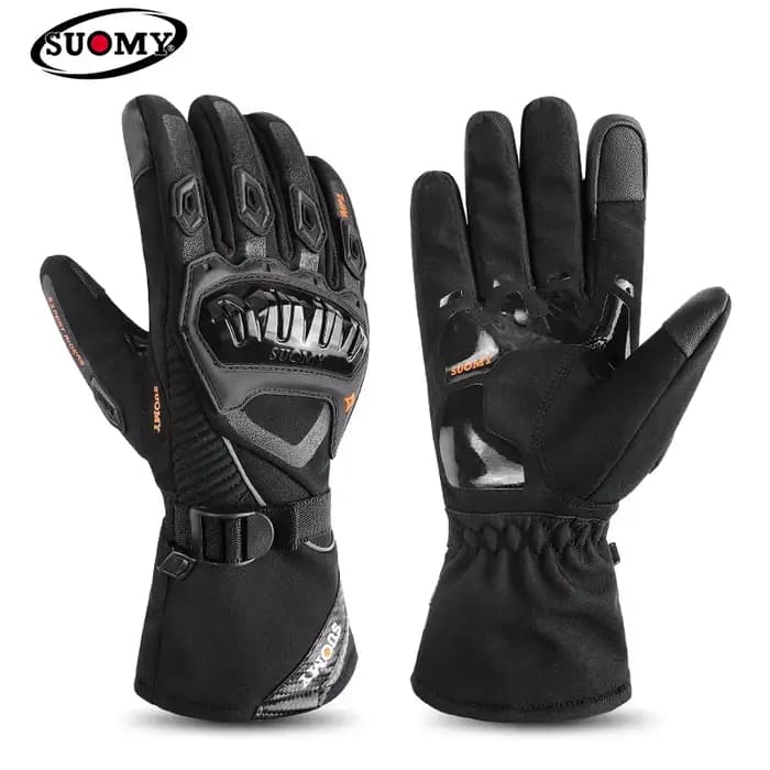 Gants de moto d'hiver imperméables, gants chauds, fonctionnement de l'écran tactile, thermique