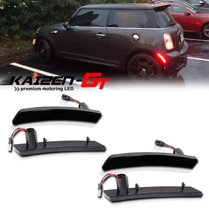 Feux de position latéraux LED avant ambre arrière rouge / Lampes de garde-boue pour MINI Cooper R50