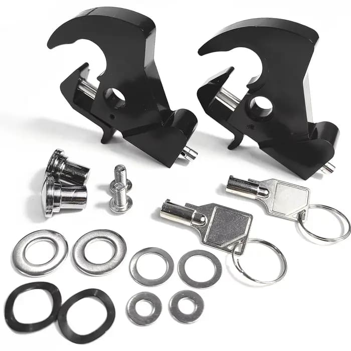 Dossier arrière détachable pour moto, Sissy Bar, poignées de bagages T1, kit de verrouillage à dista