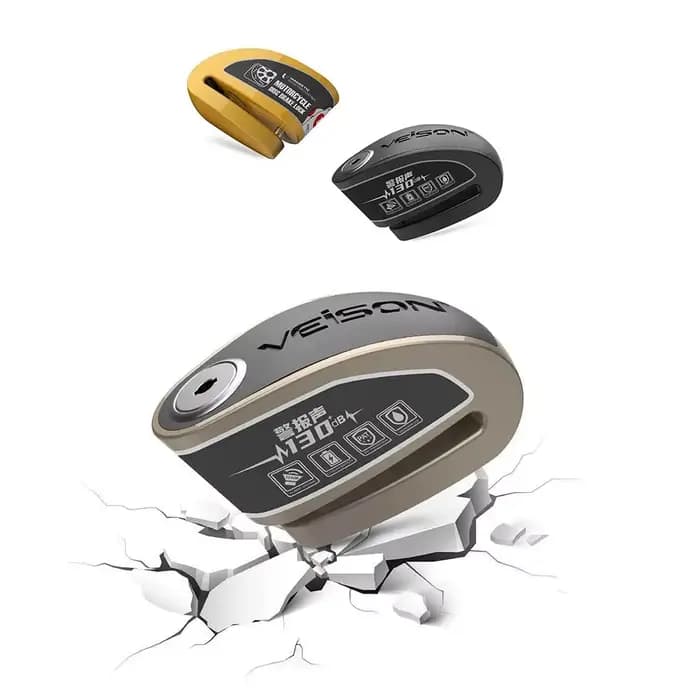 Serrure d'alarme étanche pour moto, serrure de disque de vélo, alarme intelligente contrôlable, serr