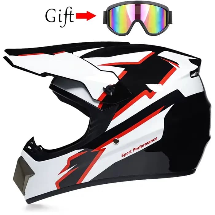 Casque de moto tout-terrain pour course, vélo de descente DH, casque intégral de rallye tout-terrain