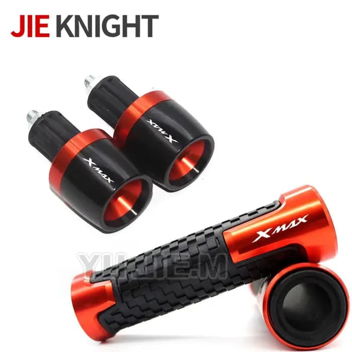 Poignées de Guidon de Moto XMAX 7/8 Pouces, 22mm, Bouchon d'Extrémité pour Xmax 125 250 300 400 2013