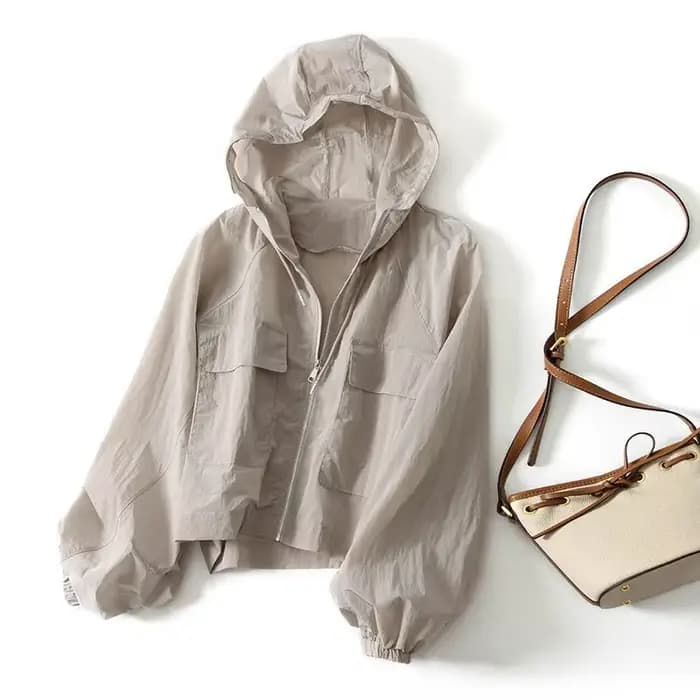 Veste d'été ample à manches longues pour femmes, imperméable, séchage rapide, simplicité, vêtements