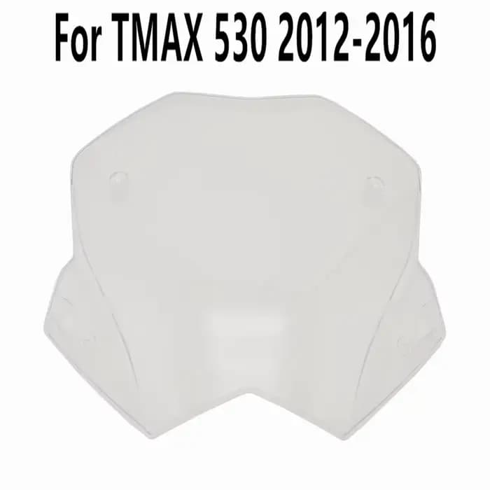 Déflecteur de vent noir transparent pour TMAX530 TMAX 530 2012-2013-2014-2015-2016, compatible YZF,