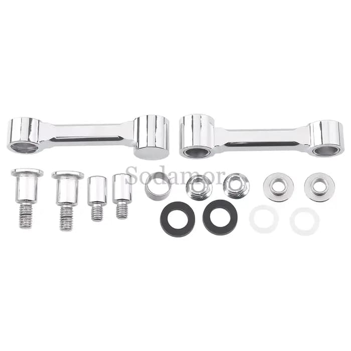 Support de montage de garde-boue avant en aluminium noir/Chrome, accessoire de moto adapté à Harley