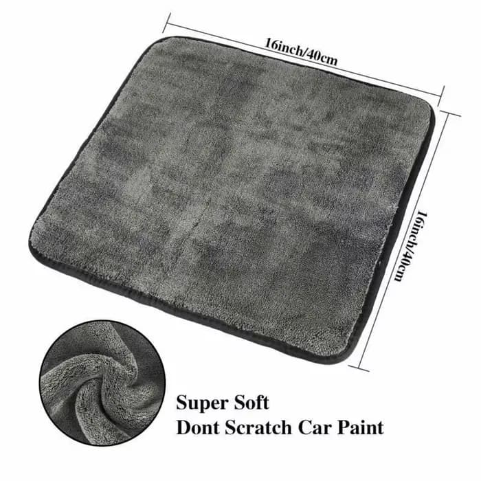 SEAMETAL serviette de nettoyage de moto douce 1200GSM serviette de lavage de détail 40X40cm chiffon
