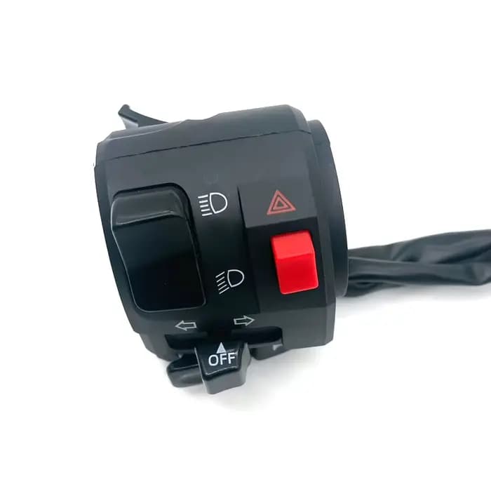 1 pièces gauche 22mm commutateurs de moto bouton de klaxon de moto clignotant voyant d'avertissement