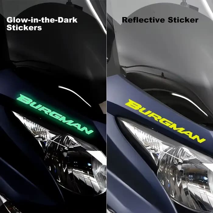 Autocollants lumineux imperméables pour moto, pour Suzuki BURGMAN 400 650 125 200 AN 250 AN250 AN400