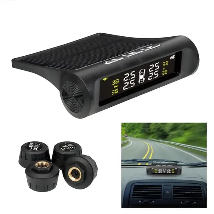 Capteur de pression des pneus solaire TPMS, système de surveillance de la pression des pneus de voit