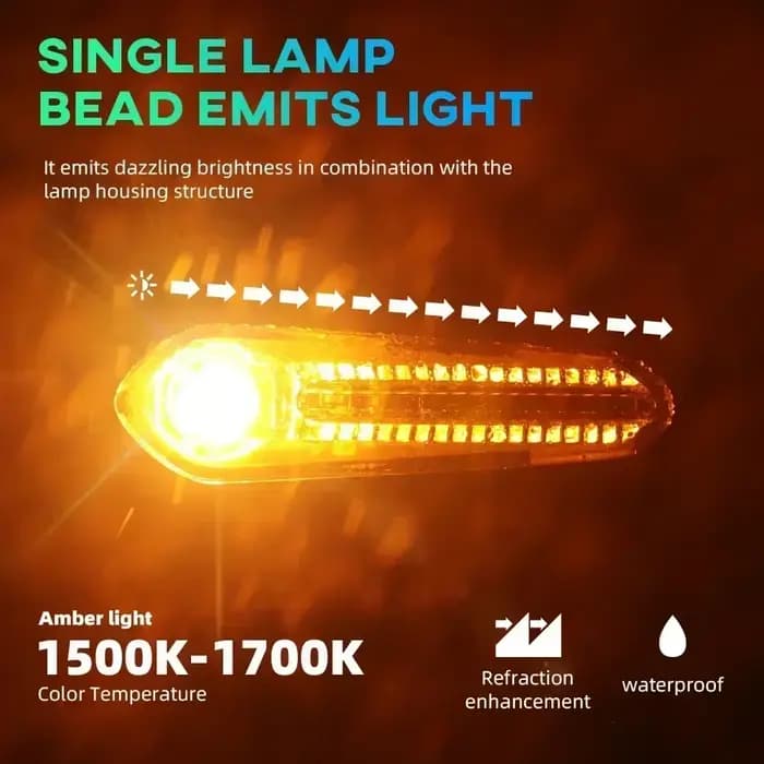 Clignotant LED pour YAMAHA MT07, Tenere 700, XJ6, FZ6, MT09, Tracer 900, MT10, MT03, FZ25