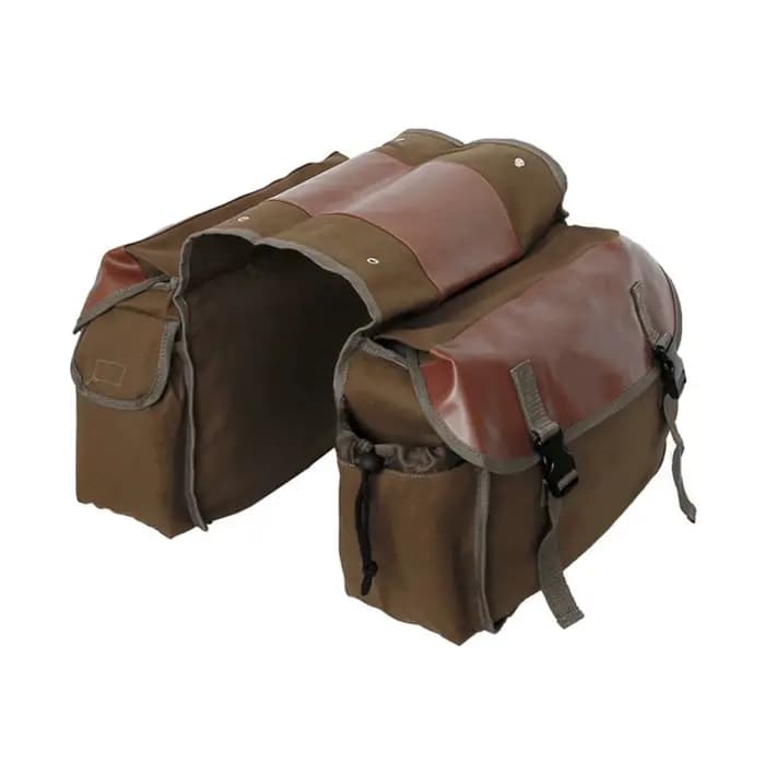 Sac de selle de grande capacité pour moto, voyage en toile, sacoches étanches, boîte à outils latéra