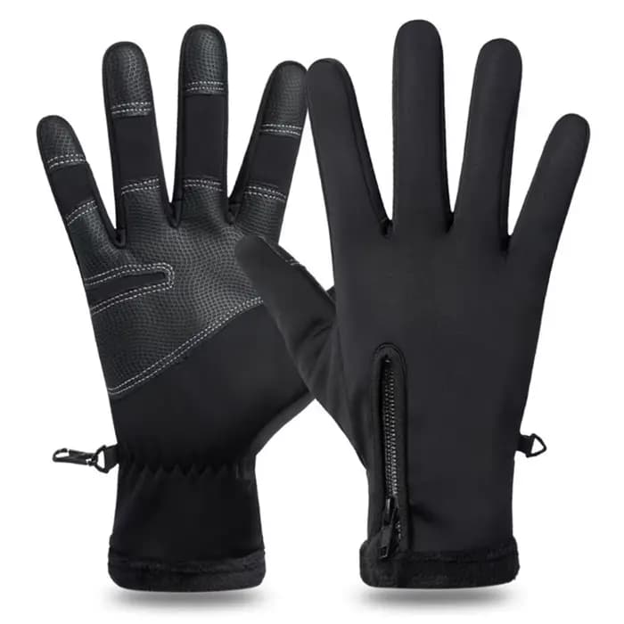 Gants de moto thermiques doublés de sourire, gants de ski d'équitation, écran tactile, extérieur, do