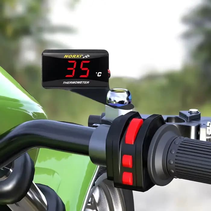 Capteur de température de culasse de moto norxi mini carré instrument numérique humidité pour moto n