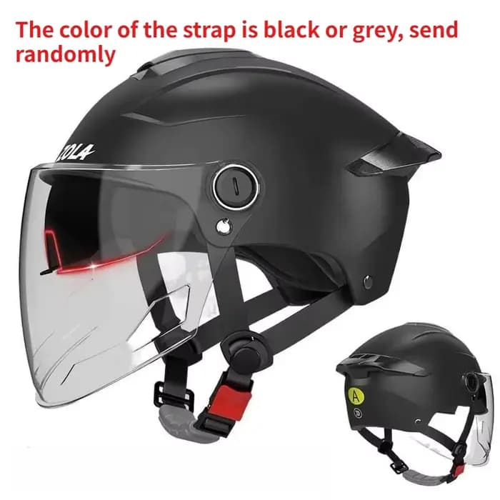 Casque de moto électrique à Double lentille, demi-casque de vélo électrique, Protection solaire d'ét