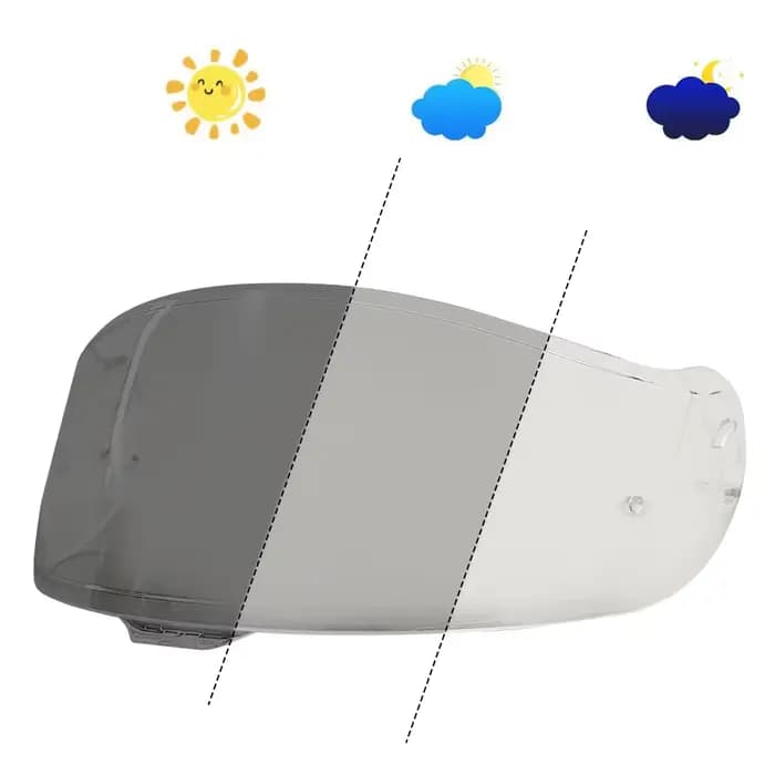 Visière photochromique pour casque Shoei Neotec 3, lentille de protection pour casque de moto