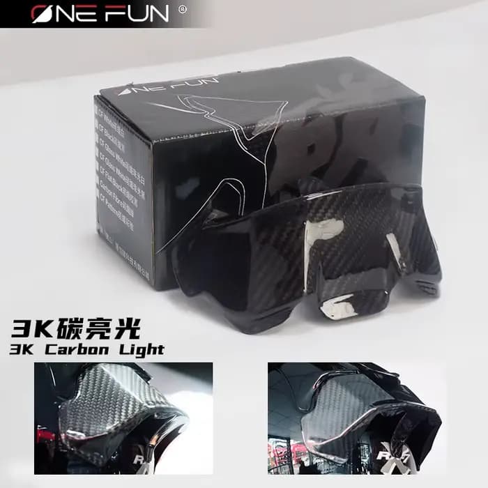 Spoiler de casque RX7X pour moto RX-7X VZ-Ram, garniture arrière en fibre de carbone, accessoires po