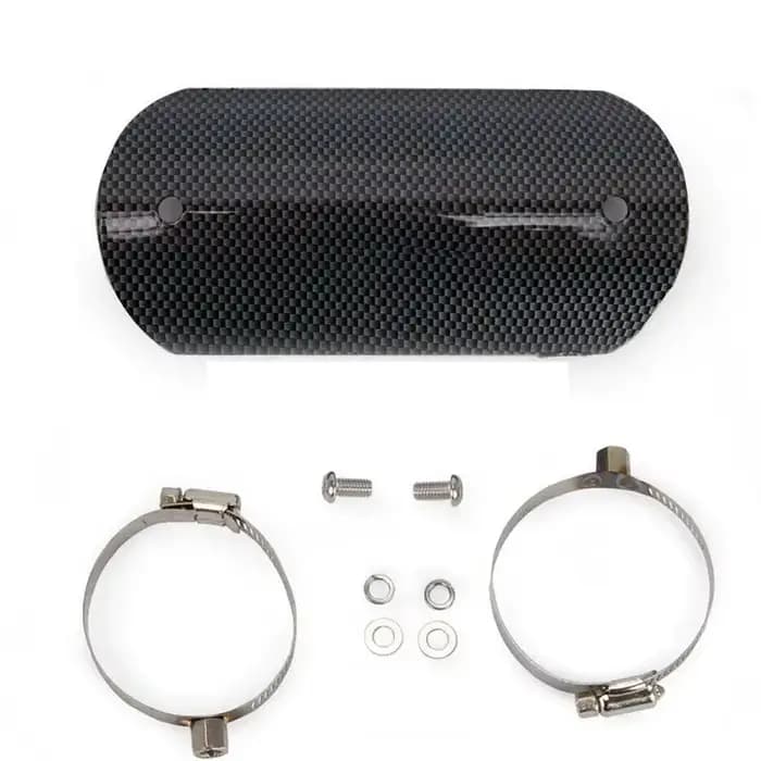 Tuyau d'échappement universel pour Moto, Style Fiber de carbone, couvercle de bouclier thermique, pr