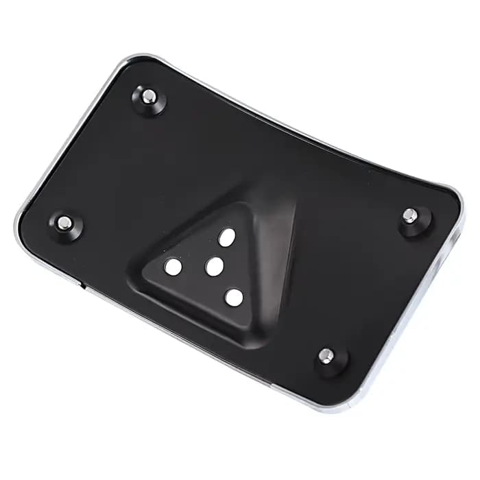Support de montage de plaque d'immatriculation incurvé noir chromé pour support Harley Dyna Sportste