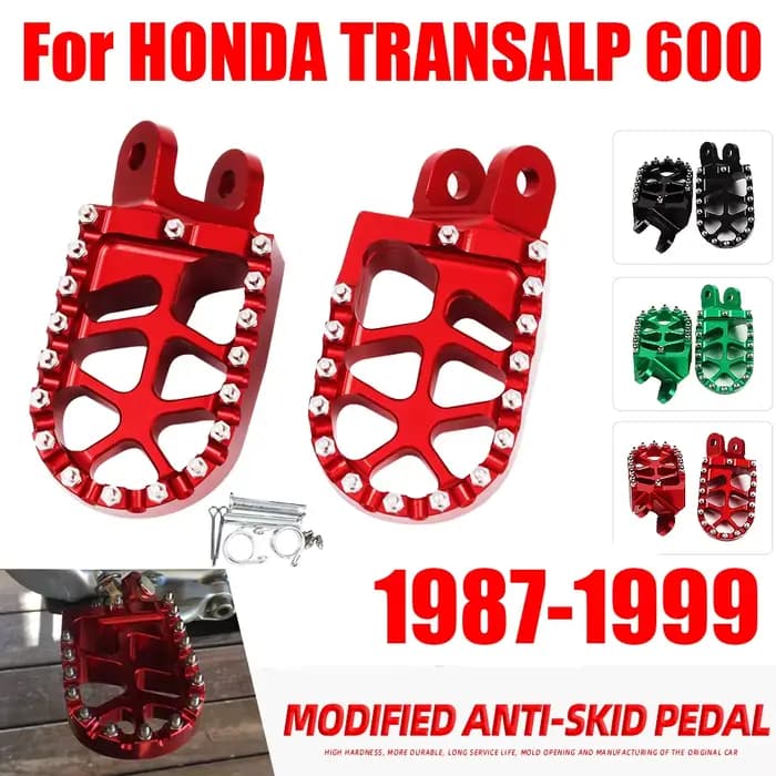 Repose-pieds de moto, pièces de pédale pour HONDA Transalp 600 XL600V XL600 XL 600V 600 V 1987 – 199