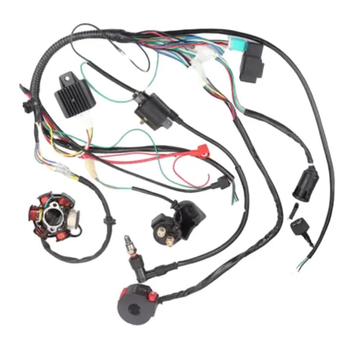 Faisceau de câblage électrique complet, bobine CDI pour moto 50cc 70cc 90cc 110cc 125cc, ATV Quad Pi