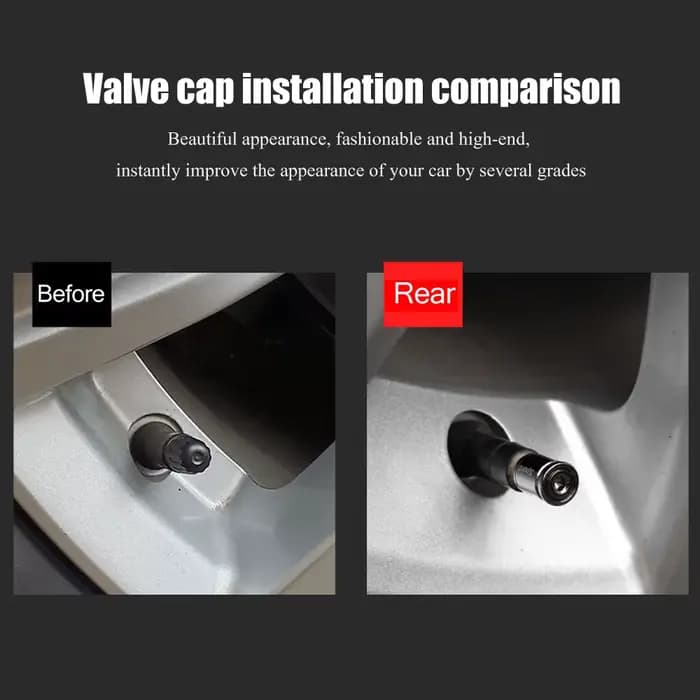 1 ensemble de bouchons de tige de Valve de pneu de Sport en alliage de Zinc antivol bouchons de Valv