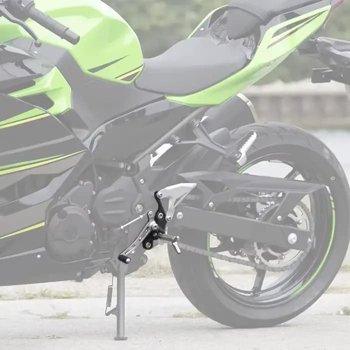 Support de repose-pieds pour conducteur avant de moto, pour Kawasaki Ninja 400 2018-2024 Z400 2019-2