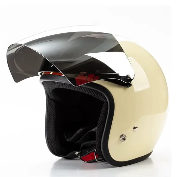 Pare-vent rétro ouvert à 3 boutons-pression, visière de casque, lentille de protection contre le ven