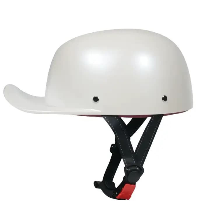 Casque de moto demi-visage pour hommes et femmes, casques rétro vintage, casquette de baseball, casq