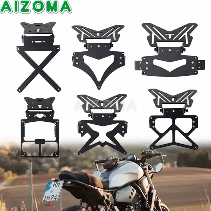 Support de plaque d'immatriculation éliminateur de garde-boue de moto, pour Yamaha Honda Kawasaki Su