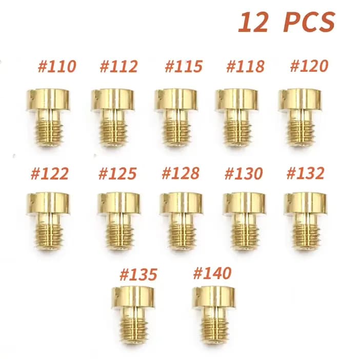 Jet principal de carburateur M5 pour Dellorto SHA SHB UA UB PHBG VHB-CS VHBT-CS # 30-140 Kits de Jet