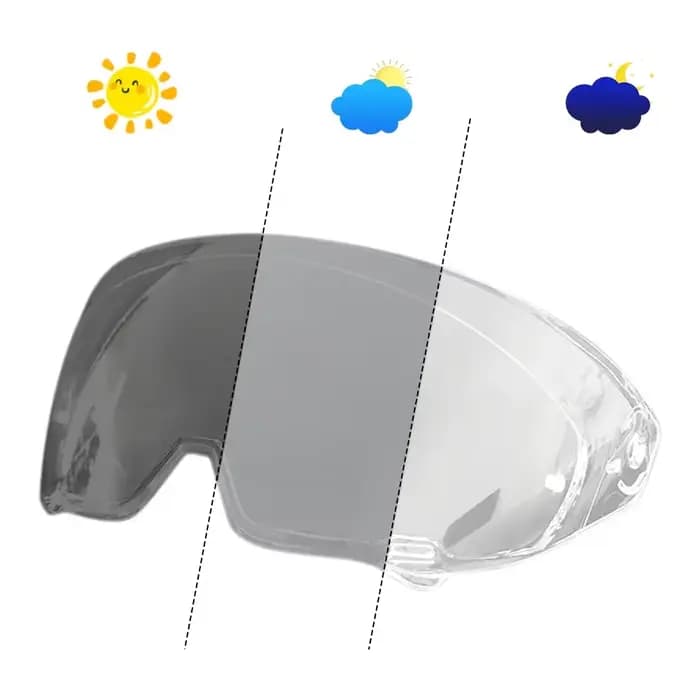 Lentille de protection pour casque de moto, pour RUROC ATLAS 3.0 4.0, visière photochromique
