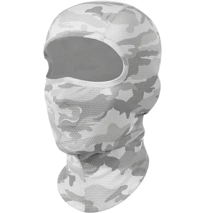 Cagoule de moto rafraîchissante, masque complet d'été respirant, capuche d'équitation, couvre-cou, c