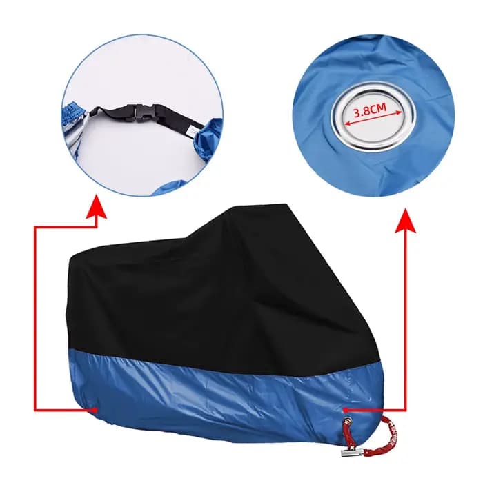 Housse de protection UV universelle pour moto, M L XL 2XL 3XL 4XL, pour l'extérieur, toutes saisons,