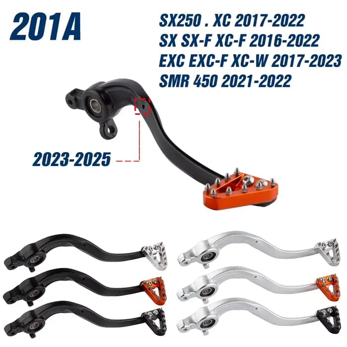 Levier de frein arrière pour moto KTM SX SX-F 2007-2025 XC XC-F XC-W EXC EXC-F 2008-2025 SMR450 2008