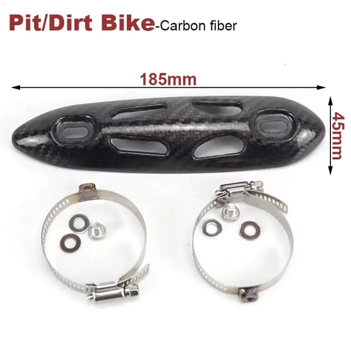 Protecteur d'échappement de moto en Fiber de carbone, bouclier thermique, couverture Anti-brûlure po