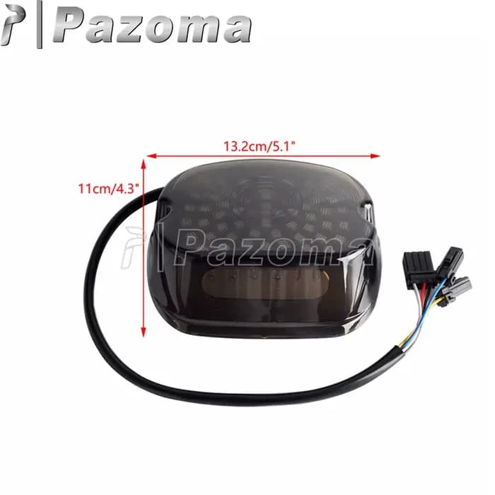Feu arrière LED intégré pour Harley Touring Dyna Softail Sportster XL 1200 883 FXDX/T FLST FXST 1991