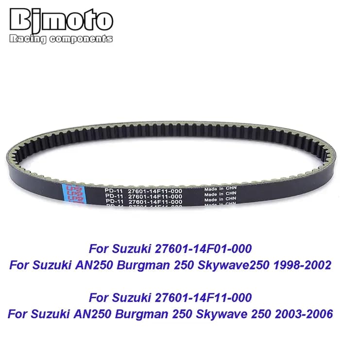 COURROIE D'ENTRAÎNEMENT Pour Suzuki AN250 Burgman 250 Skywave 250 1998-2006 27601-14F11-000 27601-14