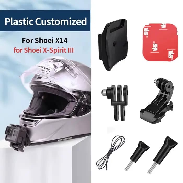 Support de menton pour casque de moto personnalisé, pour HJC Shoei X14 NXR RF1400 Agv Arai pour GoPr