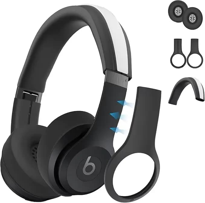【3 en 1】 Ensemble de housses en silicone Solo 4, housse de coussinet d'oreille anti-rayures/housse d
