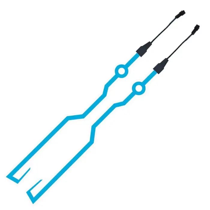Bande autocollante lumineuse réfléchissante auto-adhésive pour casque de moto, lumière froide LED, d