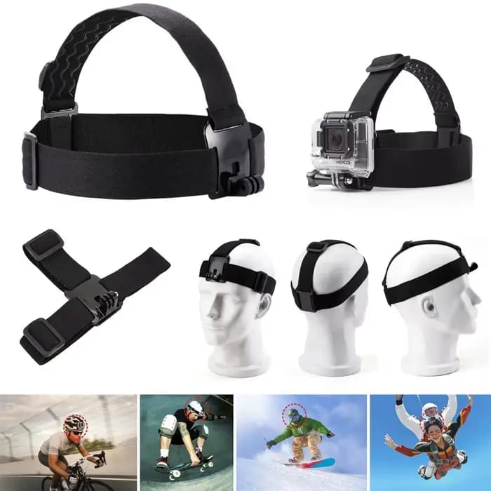 Ceinture de sangle de tête pour GoPro HD Hero11 10 9 8 7 6 5 4 3 SJ4000 SJ5000, accessoires de camér