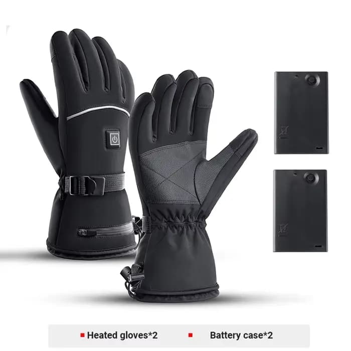 Gants de Moto chauffants hiver gants de ski de motoneige chauds écran tactile étanche chauffage Rech