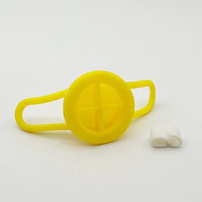 Casque à motif Animal de canard en caoutchouc jaune noir avec hélice pour décoration de barre de poi