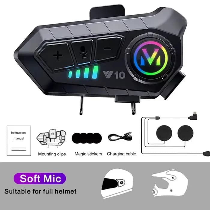 Y10 étanche réduction du bruit moto écouteurs casque Bluetooth écouteurs doux Mac casque écouteurs