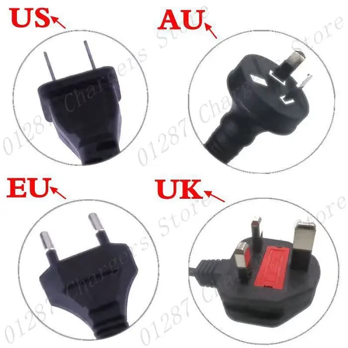 Chargeur 42V 1.5A, entrée 100-240 VAC, chargeur lithium Li-ion Li-poly pour vélo électrique 10Series