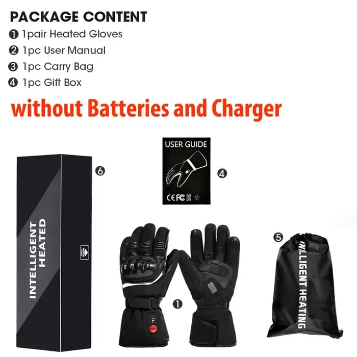Savior Heat 100% gants de moto imperméables Guantes chauffants gants chauffants d'équitation de vélo