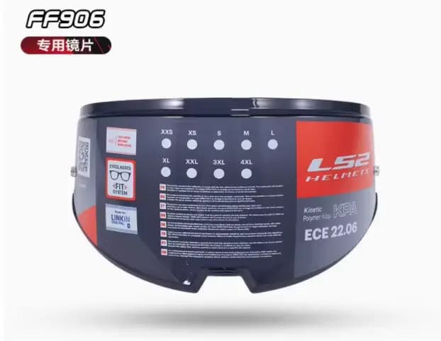 Lentille de visière de casque Advant LS2 FF906 pour casques de moto rabattables intégraux LS2 FF906